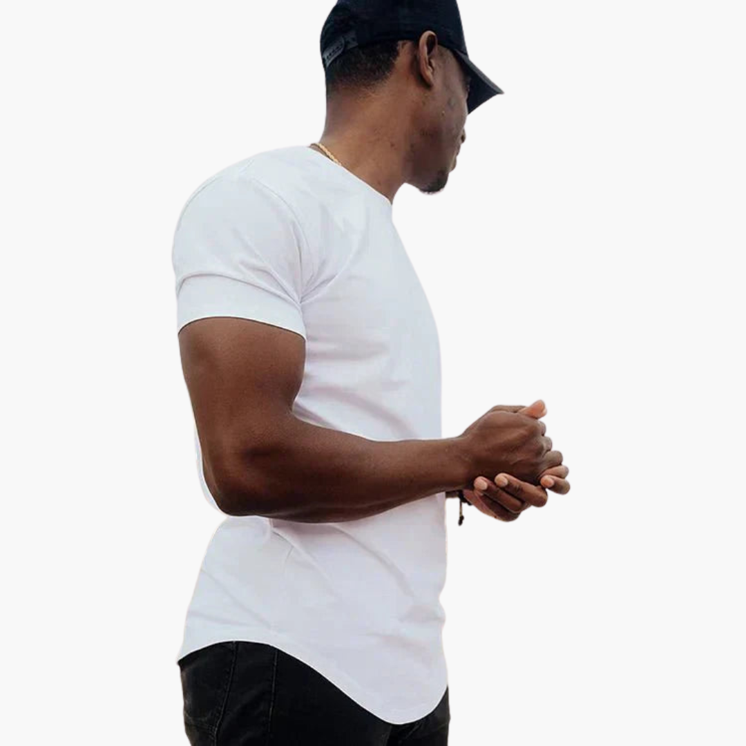 Slim Fit T-Shirt mit Saum für Herren