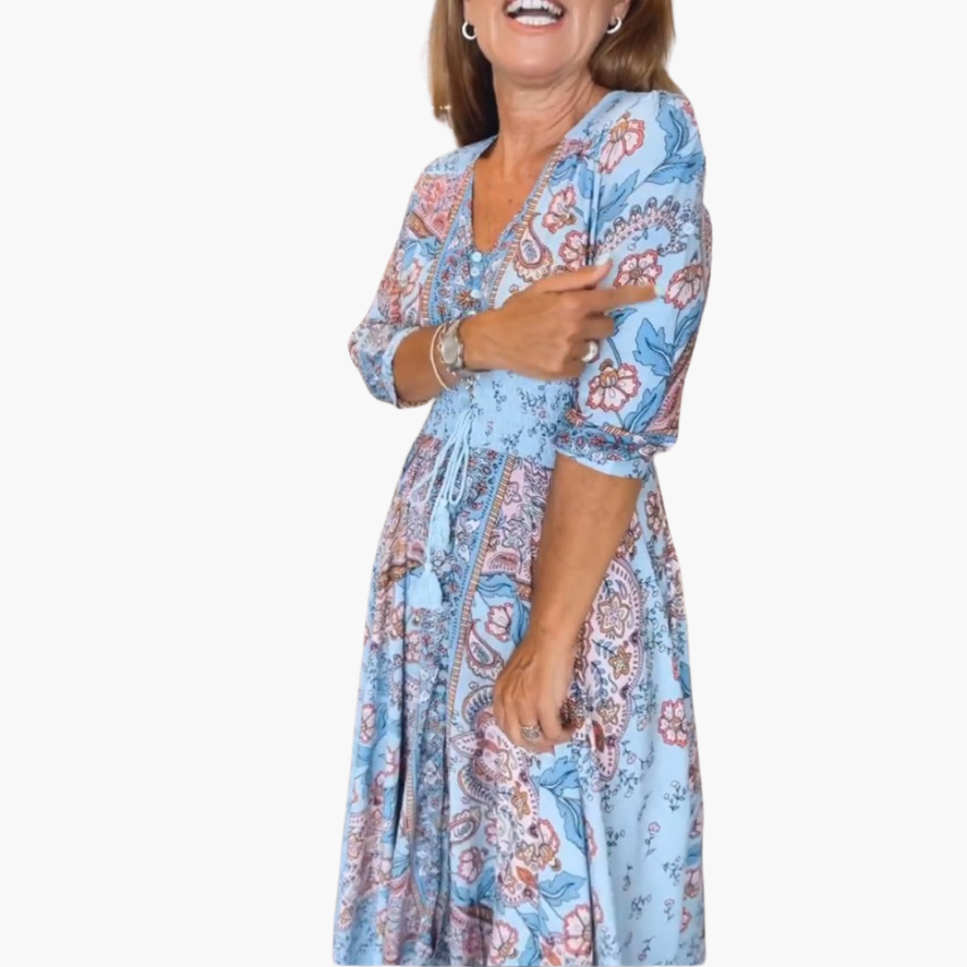 Boho Pattern Maxi Kleid für Damen