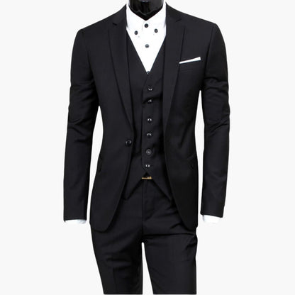 Dreiteiliger Slim Fit Anzug für Herren