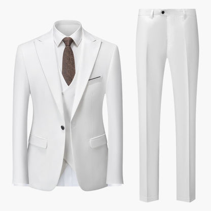 Dreiteiliger Slim-Fit Herrenanzug