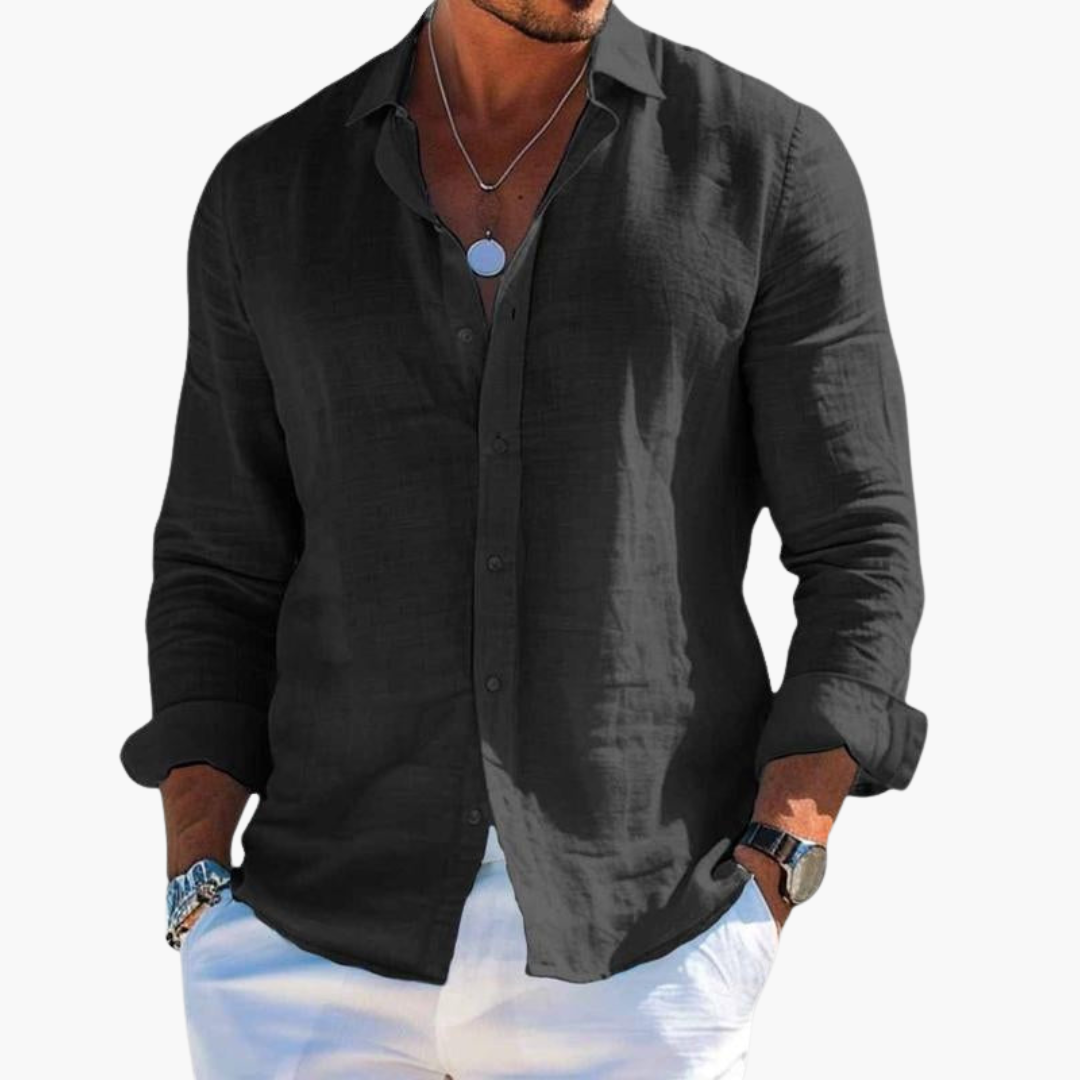 Slim Fit Langarmhemd für Herren