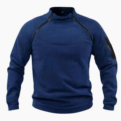 Fleece Pullover mit Reißverschluss für Herren