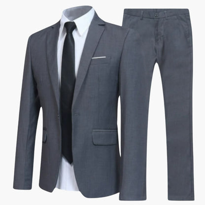 Zweiteiliger Slim Fit Anzug für Herren
