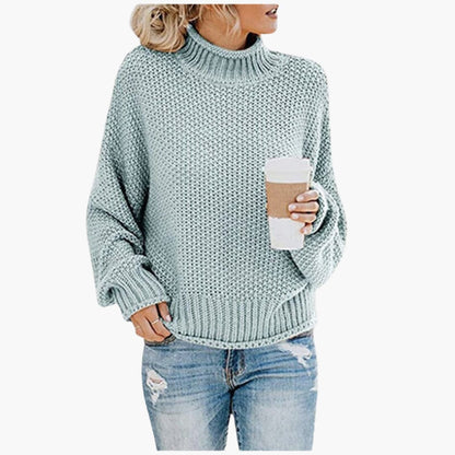 Klassischer Rippstrickpullover für Damen