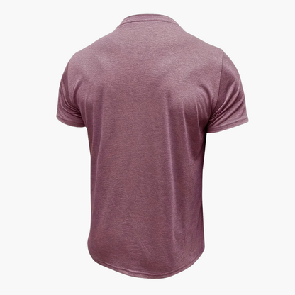 Henley T-Shirt mit Ziernähten für Herren
