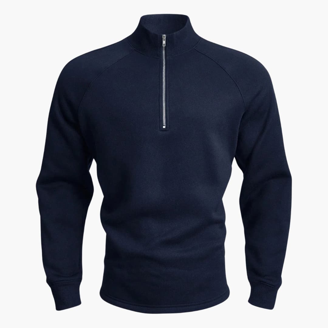 Stylischer Halfzip Strickpullover für Herren