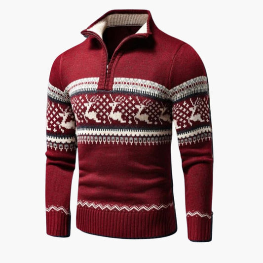 Strukturiert gestrickter Pullover für Herren