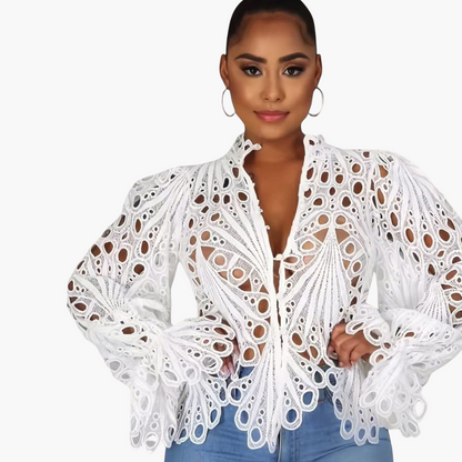 Asymmetrische Bluse für Damen