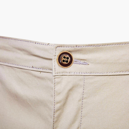 Bundfalten Shorts mit Umschlag für Herren