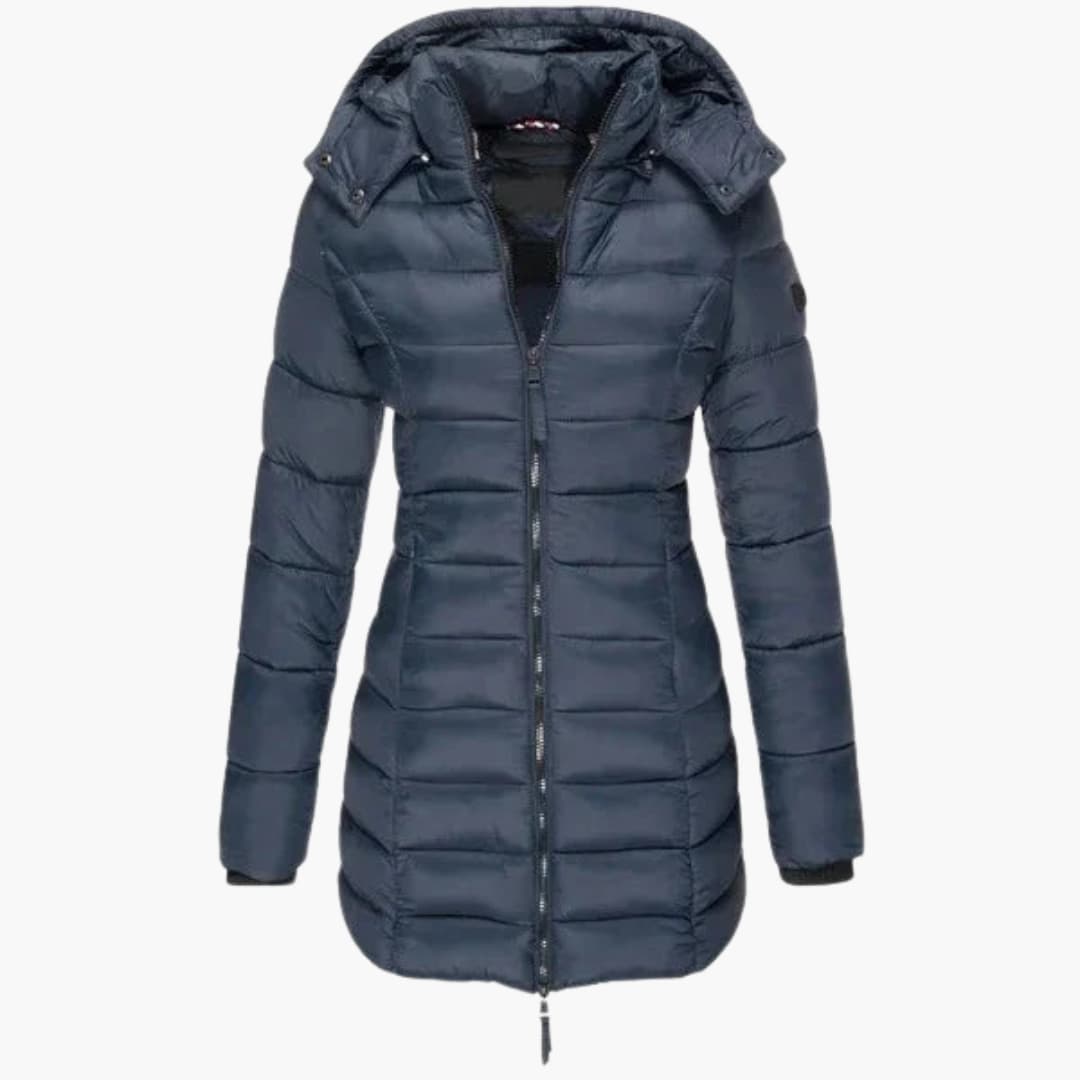 Daunenjacke mit Stehkragen für Damen
