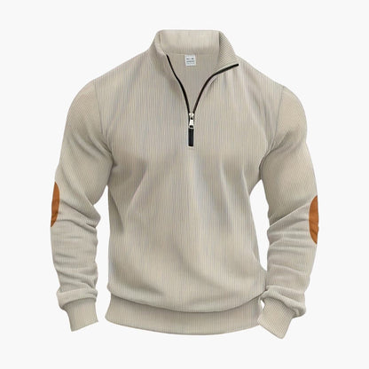 Klassischer Halbzip Strickpullover für Herren