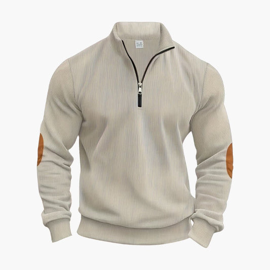 Klassischer Halbzip Strickpullover für Herren