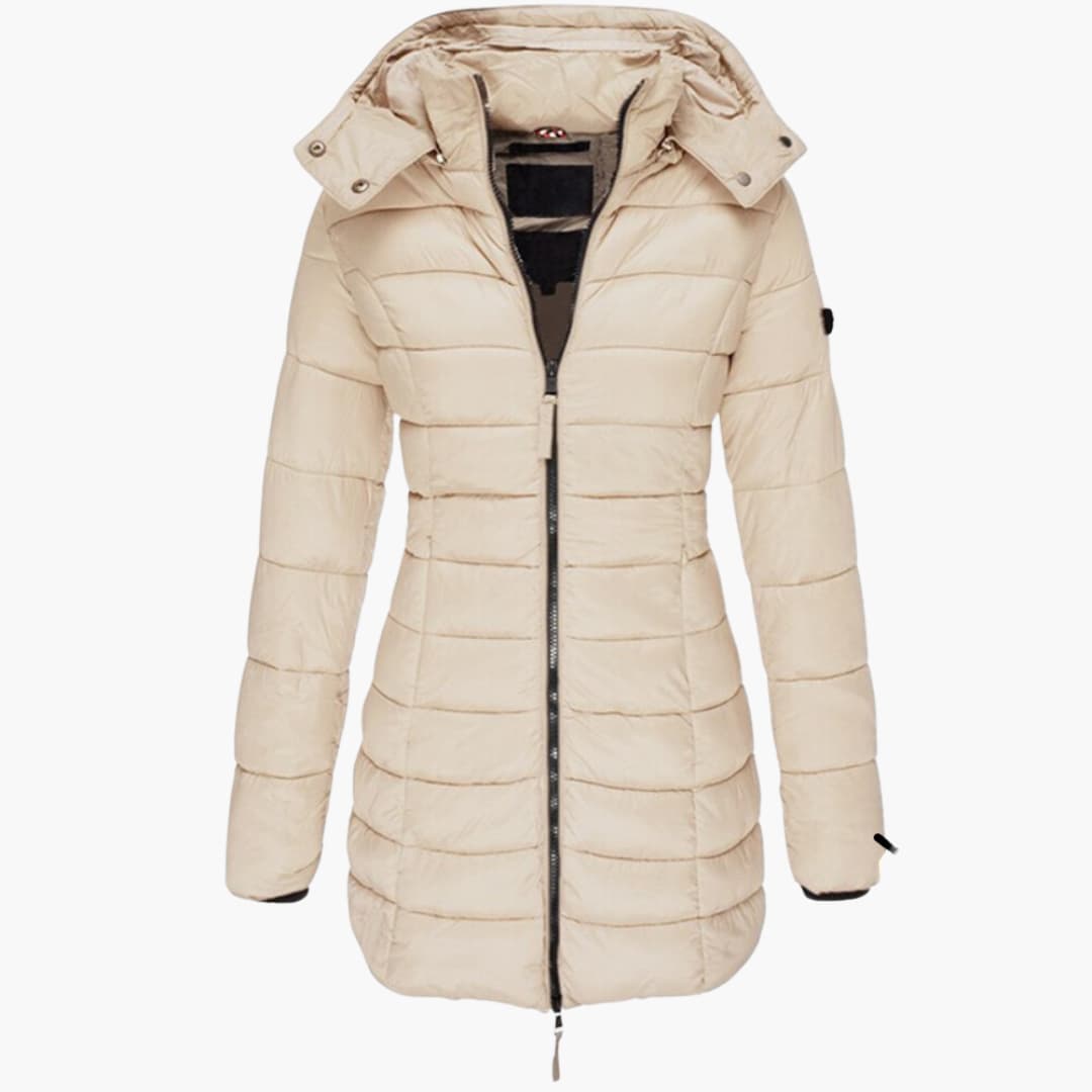 Gesteppt Gefütterte Kapuzenjacke für Damen