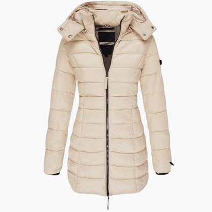 Gesteppt Gefütterte Kapuzenjacke für Damen
