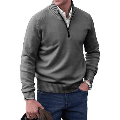 Halb-Zip Strickpullover für Herren