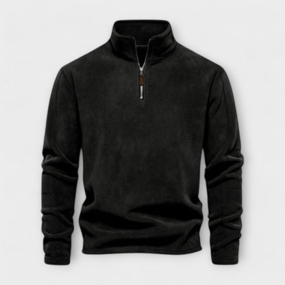 Fleece Langarm Pullover für Herren
