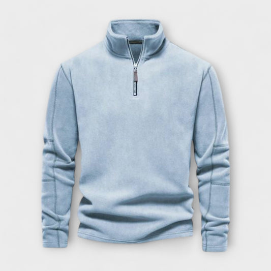 Fleece Langarm Pullover für Herren