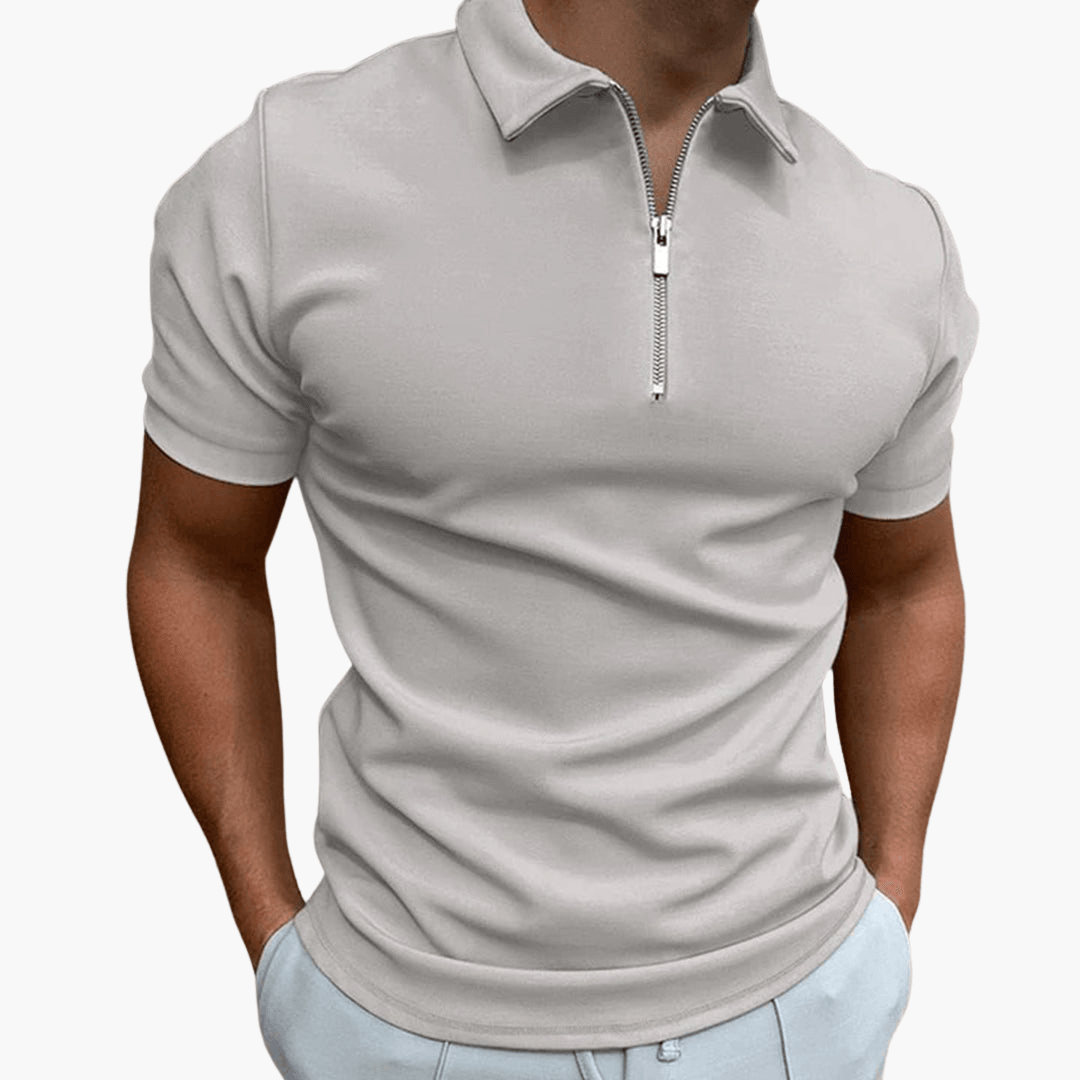 Zip Polohemd für Herren