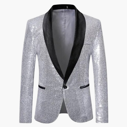 Festlicher Pailletten Anzugjacke für Herren