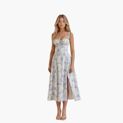 Spitzenschnürung Taillenkleid für Damen