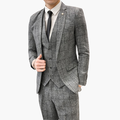 Modern Fit 3-Teiler Anzug für Herren