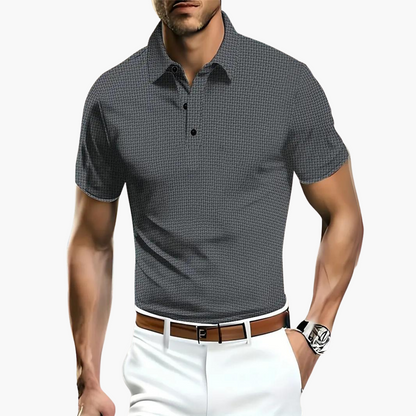 Strukturiertes Stretch-Poloshirt für Herren