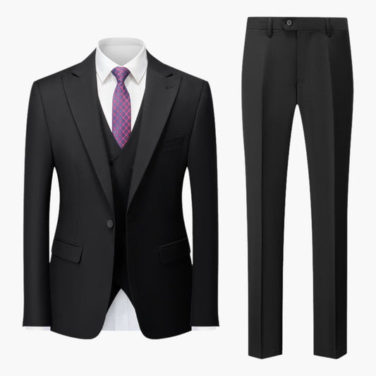 Dreiteiliger Slim-Fit Herrenanzug
