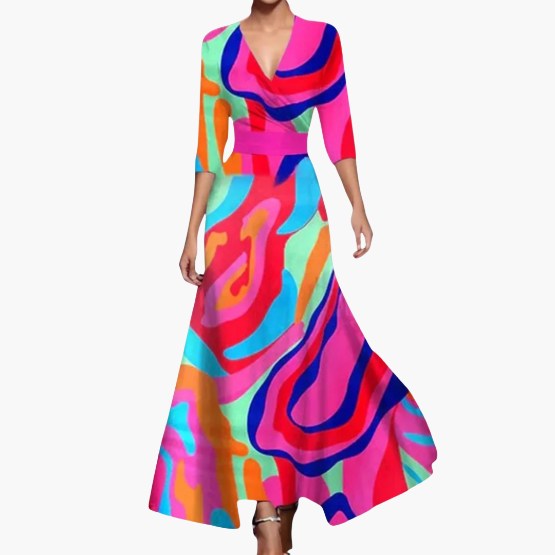 Locker Sitzendes Maxikleid für Damen