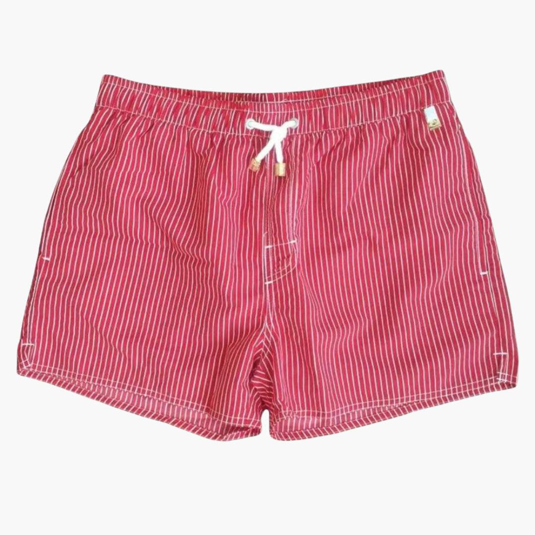 Gestreifte Badeshorts für Herren