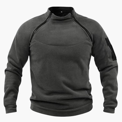 Fleece Pullover mit Reißverschluss für Herren