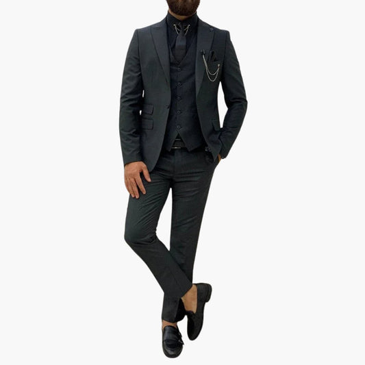 Slim Fit Abendanzug 3-teilig für Herren