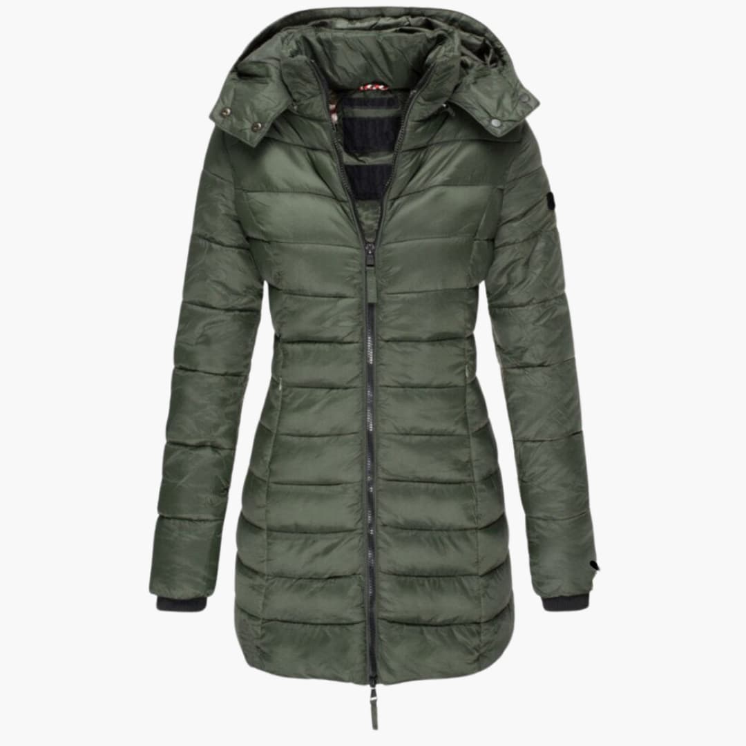 Gesteppt Gefütterte Kapuzenjacke für Damen