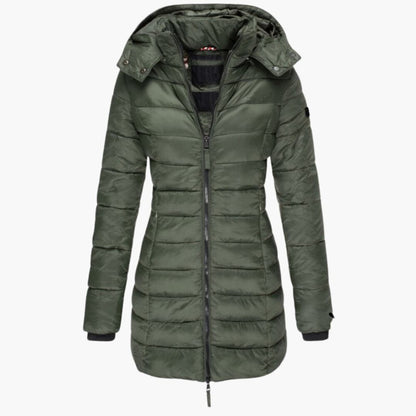 Gesteppt Gefütterte Kapuzenjacke für Damen