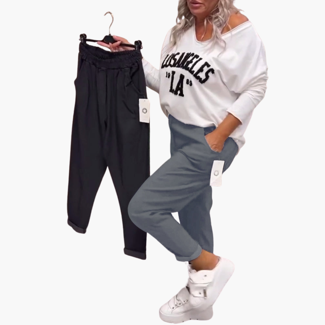 Schlank Geschnittene Freizeithose für Damen