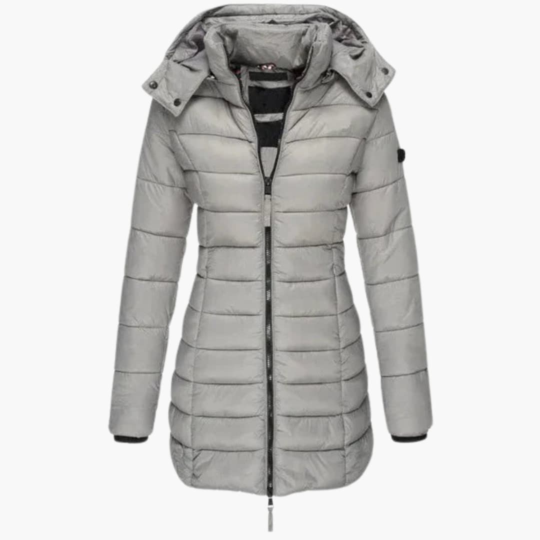 Daunenjacke mit Stehkragen für Damen