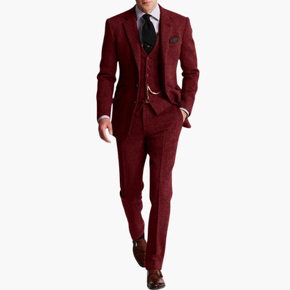 Slim Fit Anzug mit Weste für Herren