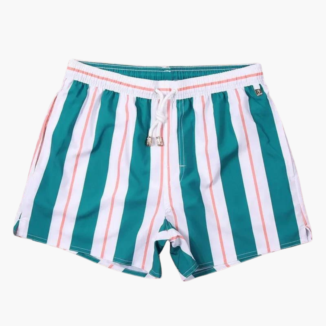 Gestreifte Badeshorts für Herren