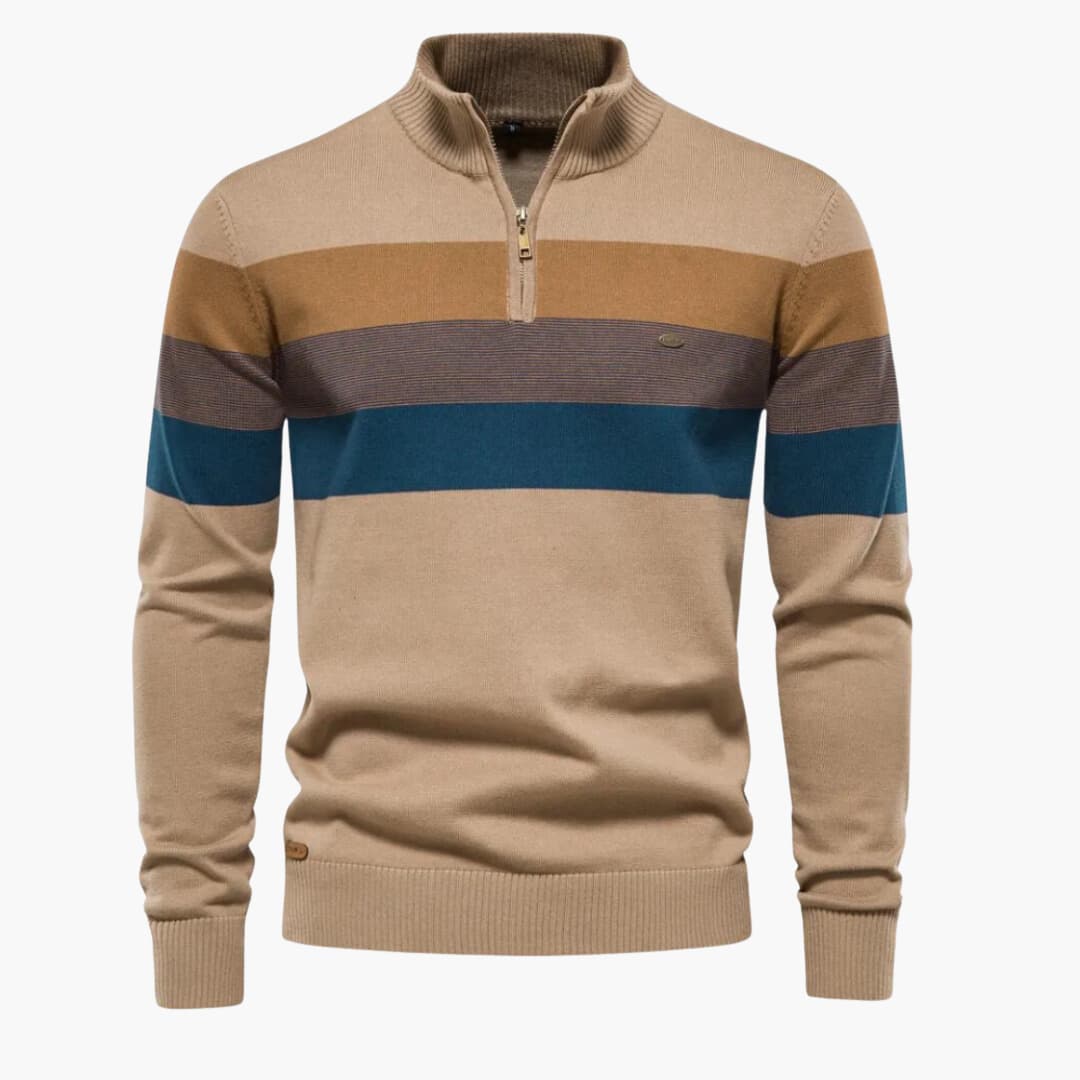 Viertelreißverschluss Pullover für Herren