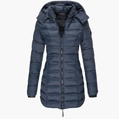 Gesteppt Gefütterte Kapuzenjacke für Damen