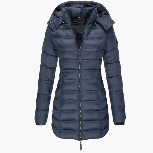 Gesteppt Gefütterte Kapuzenjacke für Damen