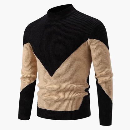 Gestrickter Langarm-Pullover für Herrenv