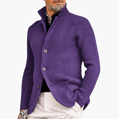Feinstrick-Strickjacke für Herren