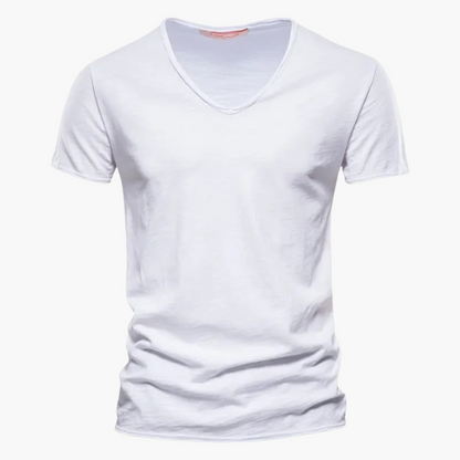 V-Ausschnitt Slim Fit T-Shirt für Herren