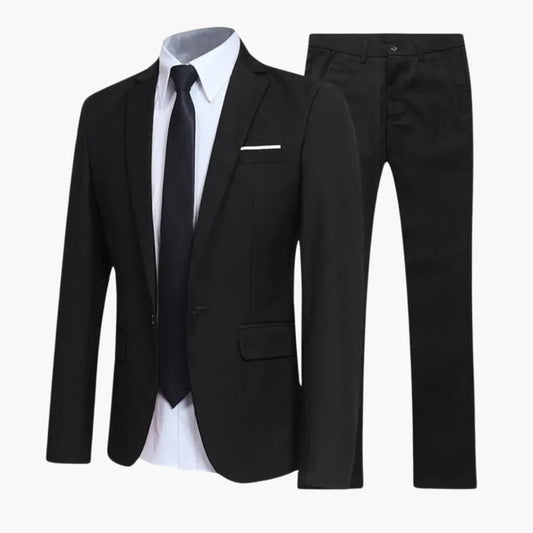 Zweiteiliger Slim Fit Anzug für Herren
