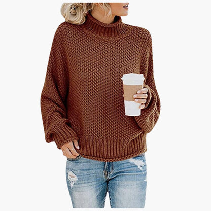 Klassischer Rippstrickpullover für Damen