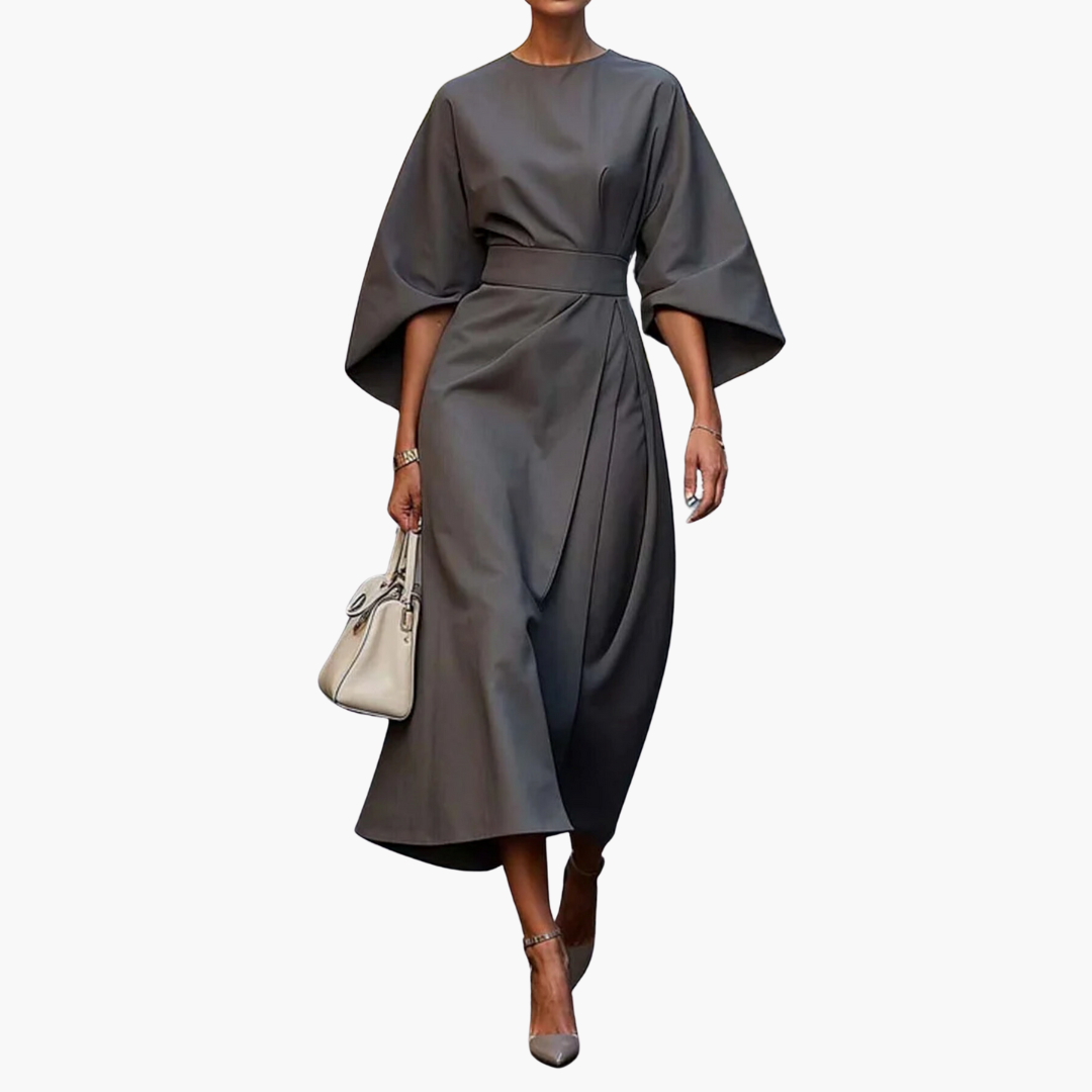 Gürtel Midikleid für Damen
