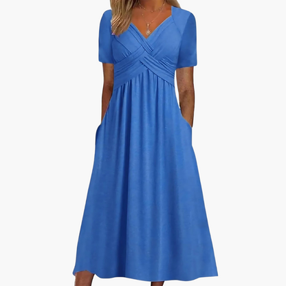 Figurfreundliches Midi Kleid für Damen