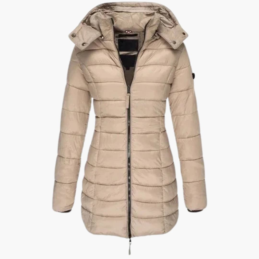 Daunenjacke mit Stehkragen für Damen
