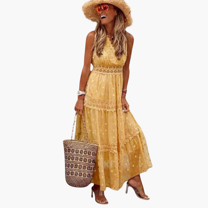 Spitzen Maxi Kleid für Damen