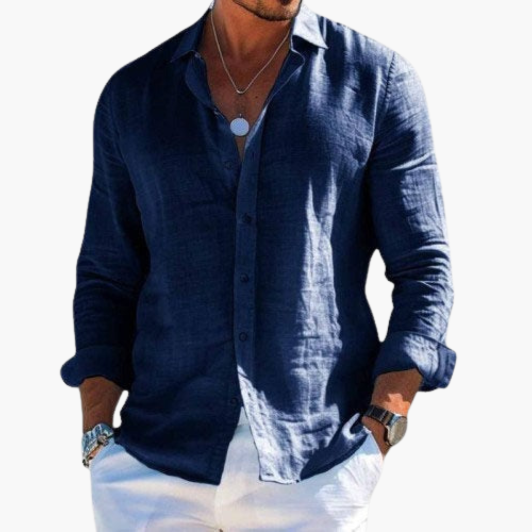 Slim Fit Langarmhemd für Herren